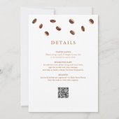 Little Bean Brewing Coffee Baby Shower All In One Kaart (Achterkant)