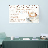 Little Bean Coffee Baby Shower Uitnodiging Spandoek (Beurs)