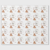 Little Bear Any Age Birthday Cadeaupapier (Vlak)