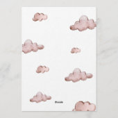 Little Bear Any Age Birthday Invitation Kaart (Achterkant)