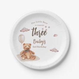 Little Bear Any Age Birthday Papieren Bordje