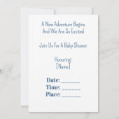 Little Bear Baby Shower Uitnodiging 🧸 (Achterkant)