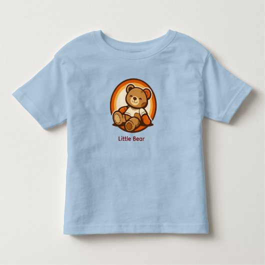 Little Bear Cute Retro Kawaii Toddler T-Shirt (Voorkant)