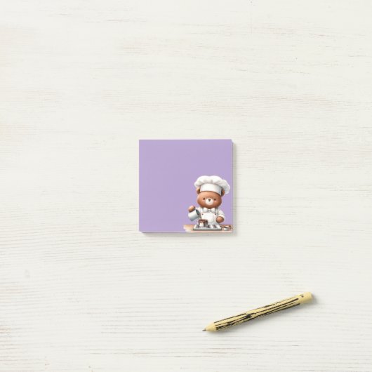 Little Bear-De Chocoladefabrikant Post-it® Notes (Op bureau)