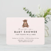 Little Bear | Geboorte Uitnodiging (Staand voorkant)