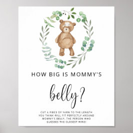 little bear hoe groot is mama's buik spelposter poster