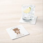 Little Bear Is Turning One 1st Birthday Kartonnen Onderzetters (Insitu)