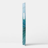 Little Beauty Modern Blue Gold Fractal Art Flower Case-Mate iPhone Case (Achterkant / Rechts)