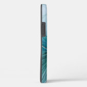 Little Beauty Modern Blue Gold Fractal Art Flower Case-Mate iPhone Case (Achterkant / Rechts)