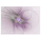 Little Beauty Modern Mauve Gray Fractal Art Flower Tafelkleed (Voorkant (Horizontaal))