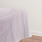 Little Beauty Modern Mauve Gray Fractal Art Flower Tafelkleed (Voorbeeld)