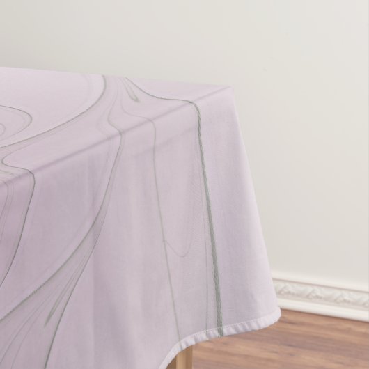 Little Beauty Modern Mauve Gray Fractal Art Flower Tafelkleed (Voorbeeld)