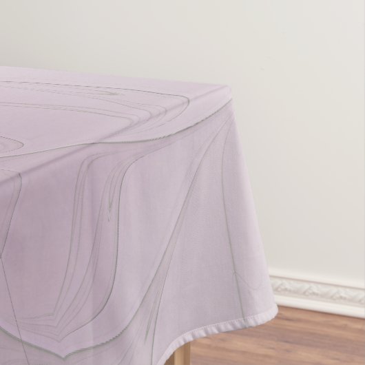 Little Beauty Modern Mauve Grijs Fractal Art Flowe Tafelkleed (Voorbeeld)