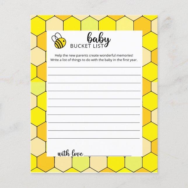 Little Bee Baby emmerlijst (Voorkant)