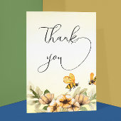 Little Bee Baby shower Bedankt Card