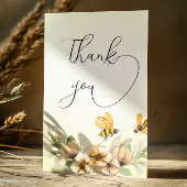 Little Bee Baby shower Bedankt Card