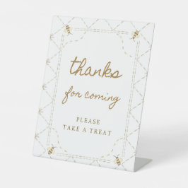 Little Bee Baby Shower Bedankt Favoriet Bord Reclamebord Met Voetstuk