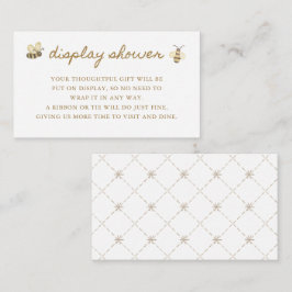 Little Bee Baby shower Display Douche Informatiekaartje