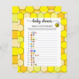 Little Bee Baby shower emoji pictionary game