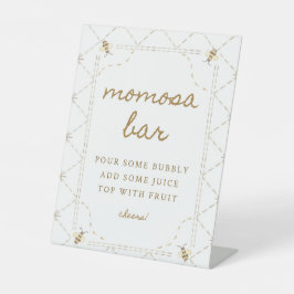 Little Bee Baby Shower Momosa Bar Bord Reclamebord Met Voetstuk