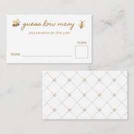 Little Bee Baby shower Raad eens hoeveel Informatiekaartje