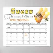 Little Bee Baby Shower Raad Vervaldatum Kalender