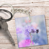 Little Bee Custom Name Sleutelhanger