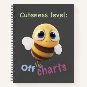 Little Bee Cuteness Niveau Schattig Schattig Grapp Notitieboek