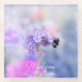 Little Bee gepersonaliseerd Glazen Onderzetter