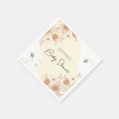 Little Bee Honey Boho Wildflower Baby shower Servet (Hoek)