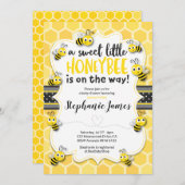 Little Bee onderweg | Baby shower van bijen Kaart (Voorkant / Achterkant)