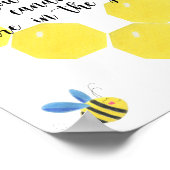 Little BEE raad hoeveel snoepjes Poster (Hoek)