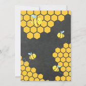 Little Bee verjaardagsuitnodiging voor jongen of m Kaart (Achterkant)