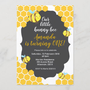 Little Bee verjaardagsuitnodiging voor jongen of m Kaart