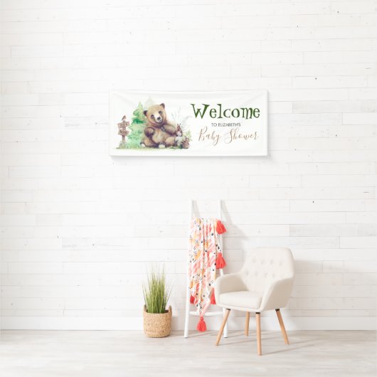 Little Beer Baby shower Welkom Spandoek (Insitu)