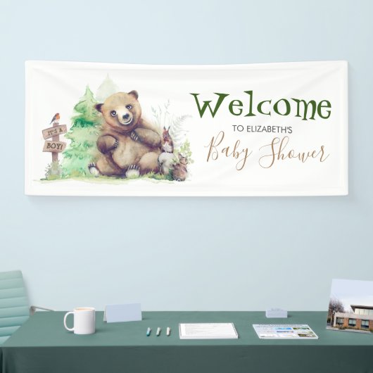 Little Beer Baby shower Welkom Spandoek (Beurs)