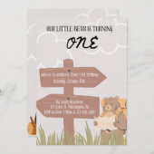 Little Beer Birthday Invitation Kaart (Voorkant / Achterkant)