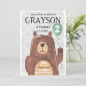 Little Beer Birthday Invitation Kaart (Staand voorkant)