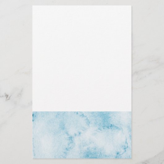 Little Beer Blue Floral Baby shower Game (Achterkant)