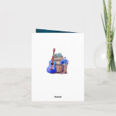 Little Beer Cowboy Baby shower Dank u Bedankkaart (Achterkant)