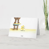 Little Beer Craving Pink Birthday Cupcake Kaart (Achterkant)