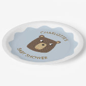 Little Beer Cub Baby shower gepersonaliseerd Papieren Bordje (Gekanteld)