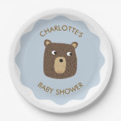 Little Beer Cub Baby shower gepersonaliseerd Papieren Bordje (Voorkant)