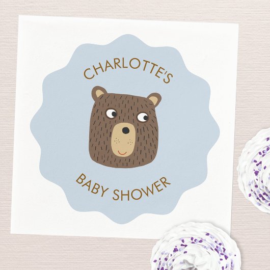 Little Beer Cub Baby shower gepersonaliseerd Servet