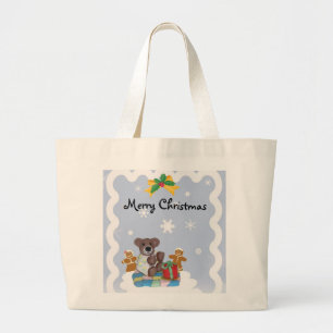 Little Beer Kerstmis Jumbo Canvas tas