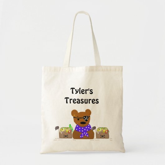 Little Beer Pirate Treasures Tote Bag (Voorkant)