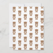 Little Beer Turing Two Woodland Second Birthday Kaart (Achterkant)