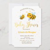 Little Bees Baby Shower Kaart (Voorkant)