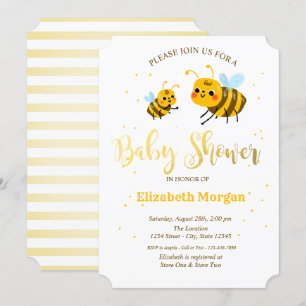 Little Bees Baby Shower Kaart