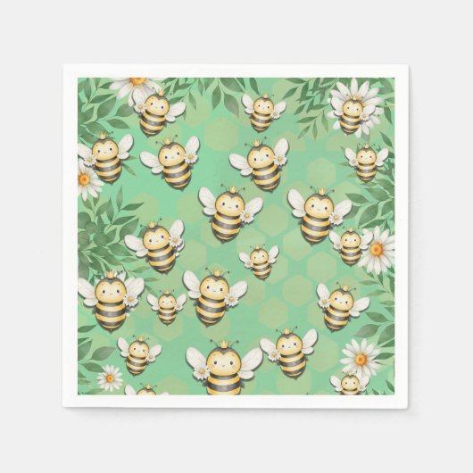 Little Bee's Buzz Napkins Servet (Voorkant)